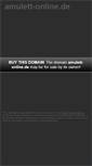 Mobile Screenshot of amulett-online.de